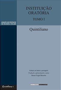 Livro Instituição oratória: tomo I