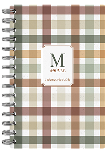Caderneta de Saúde - Capa Xadrez V&M