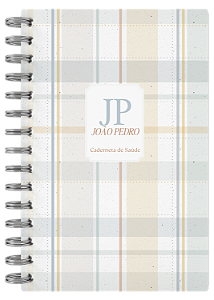 Caderneta de Saúde - Capa Xadrez Menino
