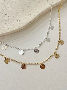 Tornozeleira Mini Elos Com Pingentes De Medalhas