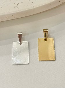 Pingente Medalha Retangular