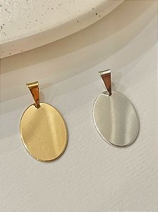 Pingente Medalha Oval