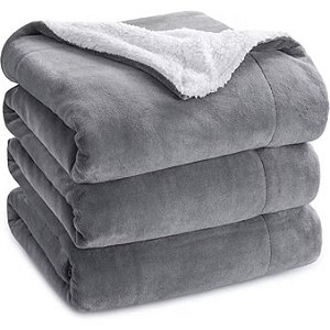 Coberdrom Soft Casal 1pç Manta Soft e Sherpa Dupla Face