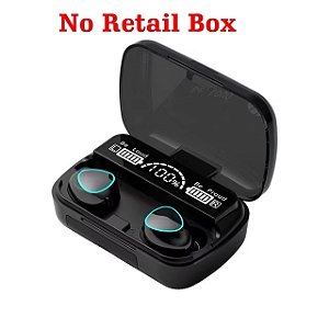 Fone de ouvido sem fio M10 F10 TWS Bluetooth 5.1