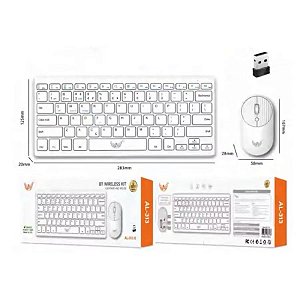 Kit Teclado e Mouse Bluetooth AL-313 K