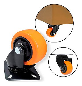 Rodinha Rodízio Giratória Reforçada 40mm