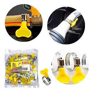 Kit Abraçadeira Com Borboleta 10-16mm 50 Unidades