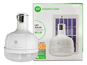 Lâmpada Solar De Emergência Com Bateria 38w