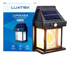 Luminaria Solar Externa De Parede Led