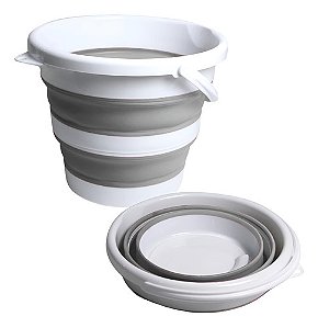 Balde Dobrável Silicone 10 Litros