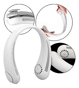 Ventilador De Pescoço Portátil Branco