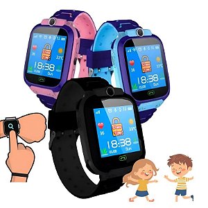 Relógio SmartWatch Infantil Com Rastreador GPS Chip e Câmera