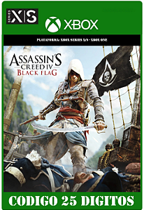 Assassin's Creed IV Black Flag - Xbox (Código 25 Dígitos) Mídia Digital