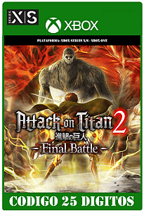Attack on Titan 2 Final Battle - Xbox One / Series X|S (Código 25 Dígitos) Mídia Digital