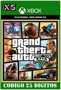 Grand Theft Auto V - Xbox Series X|S (Código 25 Dígitos) Mídia Digital