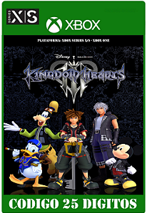 KINGDOM HEARTS 3 - Xbox One / Series X|S (Código 25 Dígitos) Mídia Digital