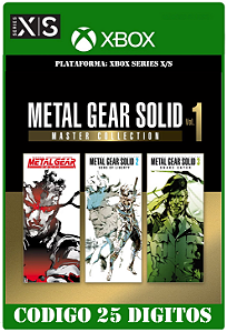 METAL GEAR SOLID MASTER COLLECTION Vol.1 - Xbox Series X|S (Código 25 Dígitos) Mídia Digital