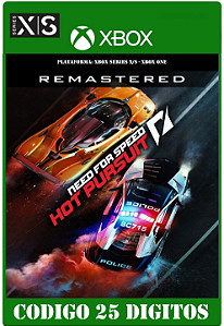 Need for Speed Hot Pursuit Remastered - Xbox One / Series X|S (Código 25 Dígitos) Mídia Digital