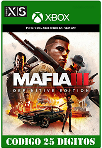 Mafia III 3: Definitive Edition - Xbox One / Series X|S (Código 25 Dígitos) Mídia Digital
