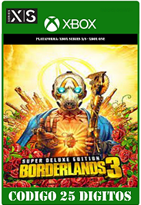Borderlands 3 - Superdeluxe - Xbox One / Series X|S (Código 25 Dígitos) Mídia Digital