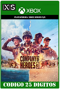Company of Heroes 3 - Xbox Series X|S (Código 25 Dígitos) Mídia Digital