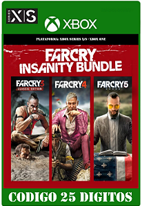 Far Cry - Pacote Insanidade - Xbox One / Series X|S (Código 25 Dígitos) Mídia Digital