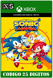 Sonic Mania - Xbox One / Series X|S (Código 25 Dígitos) Mídia Digital