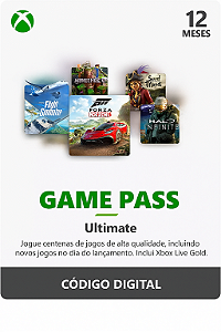 Game Pass Ultimate 12 Meses BRASIL - Xbox One / Series X|S (Código 25 Dígitos) Mídia Digital