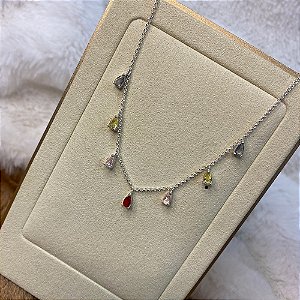 Colar Gargantilha Colors Prata925