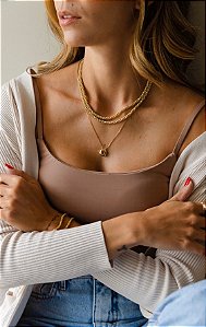 Colar Fio Torcido 4MM no Ouro