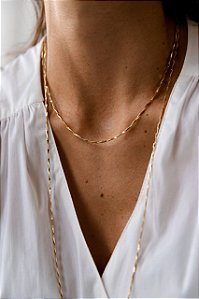 Colar Mini Chapa Torcida Pequeno