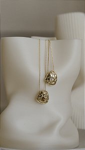 Colar Organic Longo com Zirconia