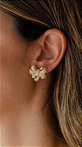 Brinco Laço Cravejado