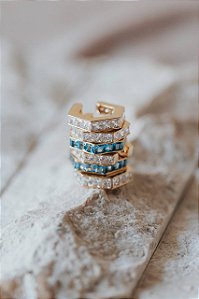 Piercing Geométrico Azul