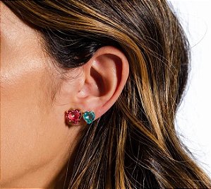 Brinco Coração Colors P