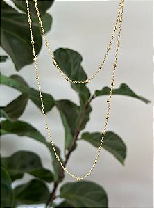 Colar Longo Bolinhas