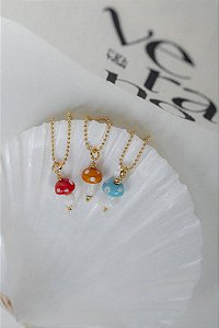 Colar Cogumelo de Murano