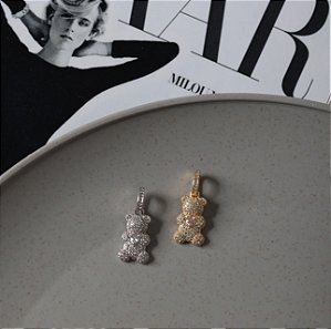 Pingente Ursinho Cravejado