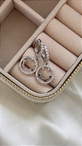 Brinco Smile Cravejado