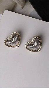 Brinco Coração com Mix de Banhos