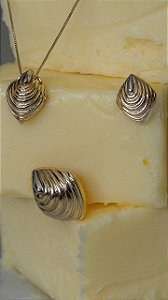 Colar Texturizado Minimal Mix de Banhos