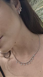 Colar Esferas com Pontos de Luz