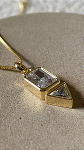 Colar Zircônias Geométricas