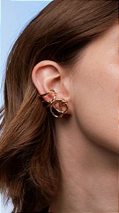 Brinco Ear Cuff Laçada Nó Orgânico