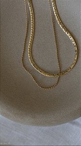 Colar Malha Traçada 3mm