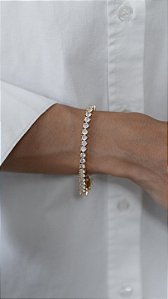 Pulseira Riviera 3 Garras 3mm - PREMIUM