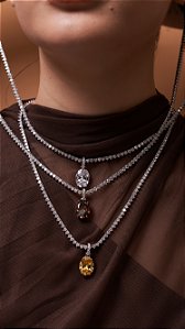 Pingente Zircônia Oval de Click