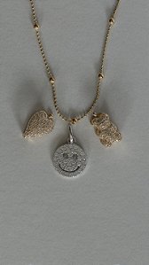 Pingente Smile Cravejado de Click - Ouro