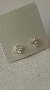 Brinco Flor de Zircônia