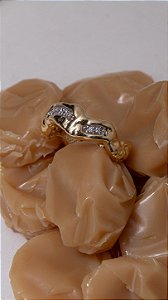 Anel Orgânico Cravejado